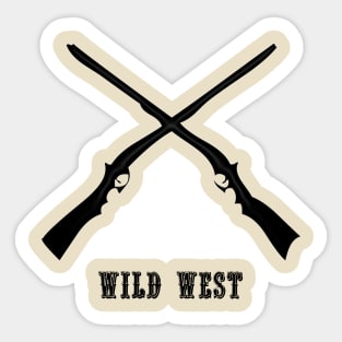 Western Era - Wild West Two Long Rifles Sticker